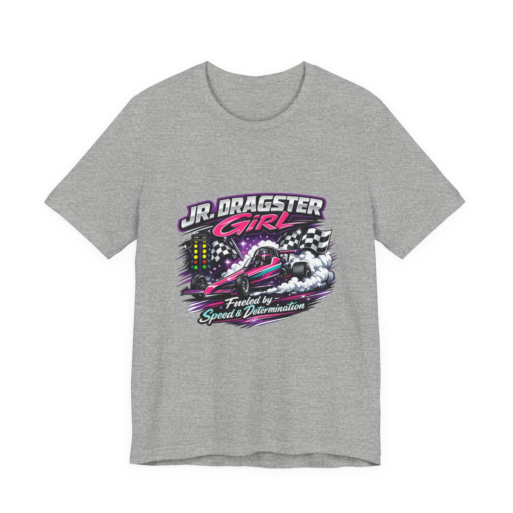 Jr. Dragster Girl T-Shirt – Fueled by Speed & Determination Racing Tee