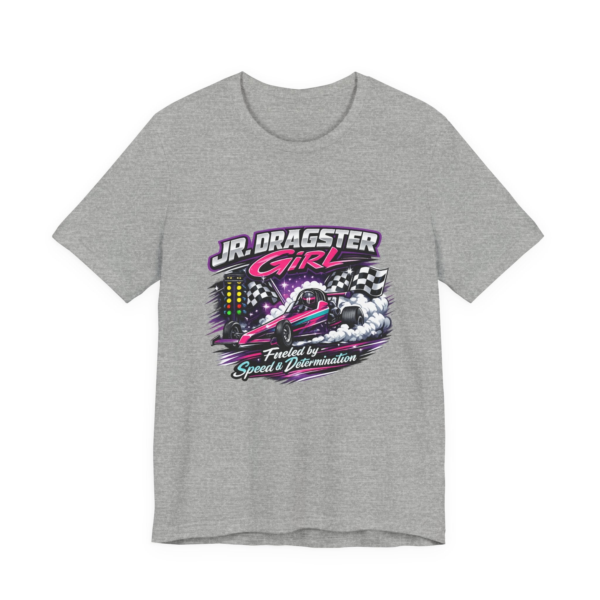 Jr. Dragster Girl T-Shirt – Fueled by Speed & Determination Racing Tee