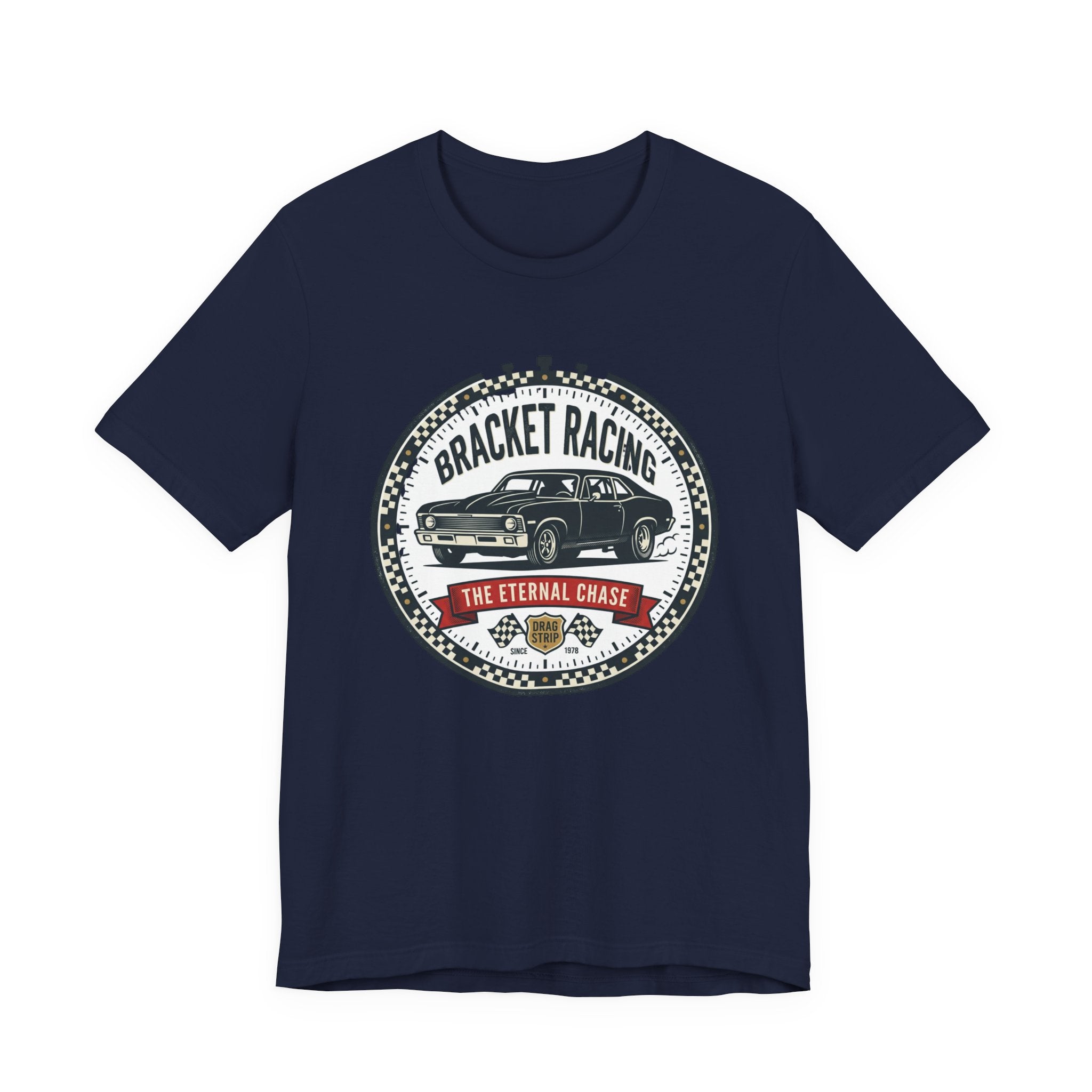 Bracket Racing Tee — “The Eternal Chase” Classic Muscle Car Shirt