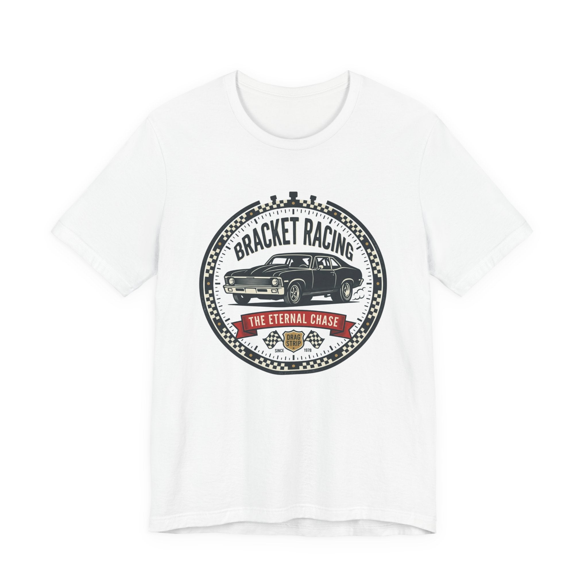 Bracket Racing Tee — “The Eternal Chase” Classic Muscle Car Shirt