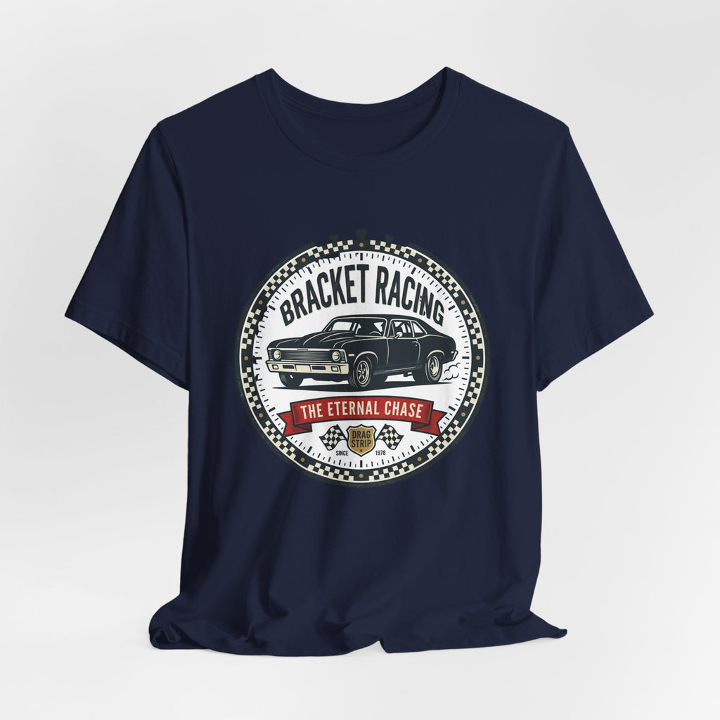 Bracket Racing Tee — “The Eternal Chase” Classic Muscle Car Shirt