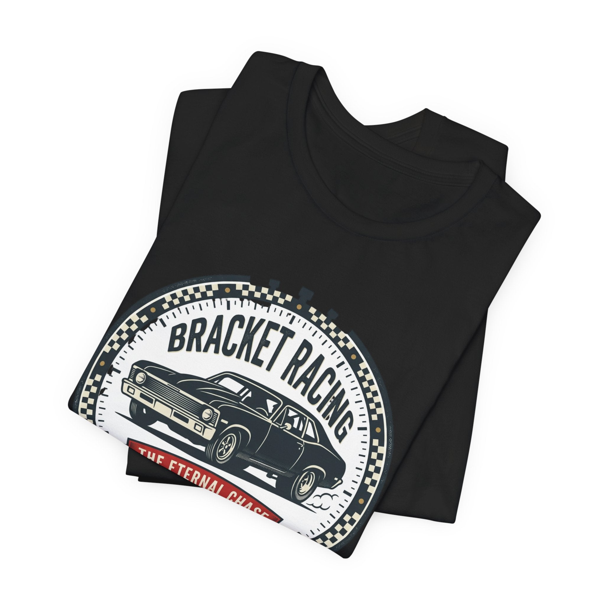 Bracket Racing Tee — “The Eternal Chase” Classic Muscle Car Shirt