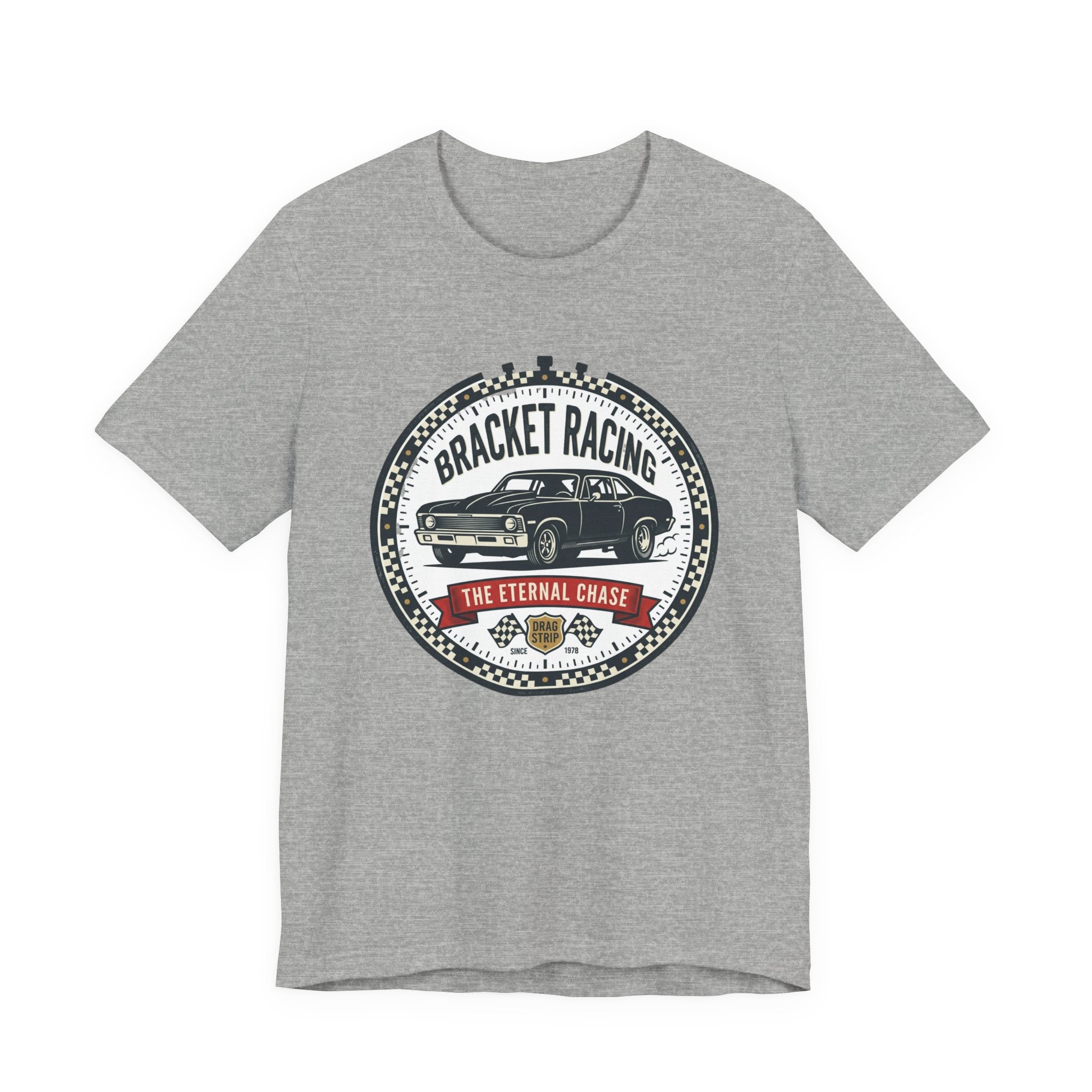 Bracket Racing Tee — “The Eternal Chase” Classic Muscle Car Shirt