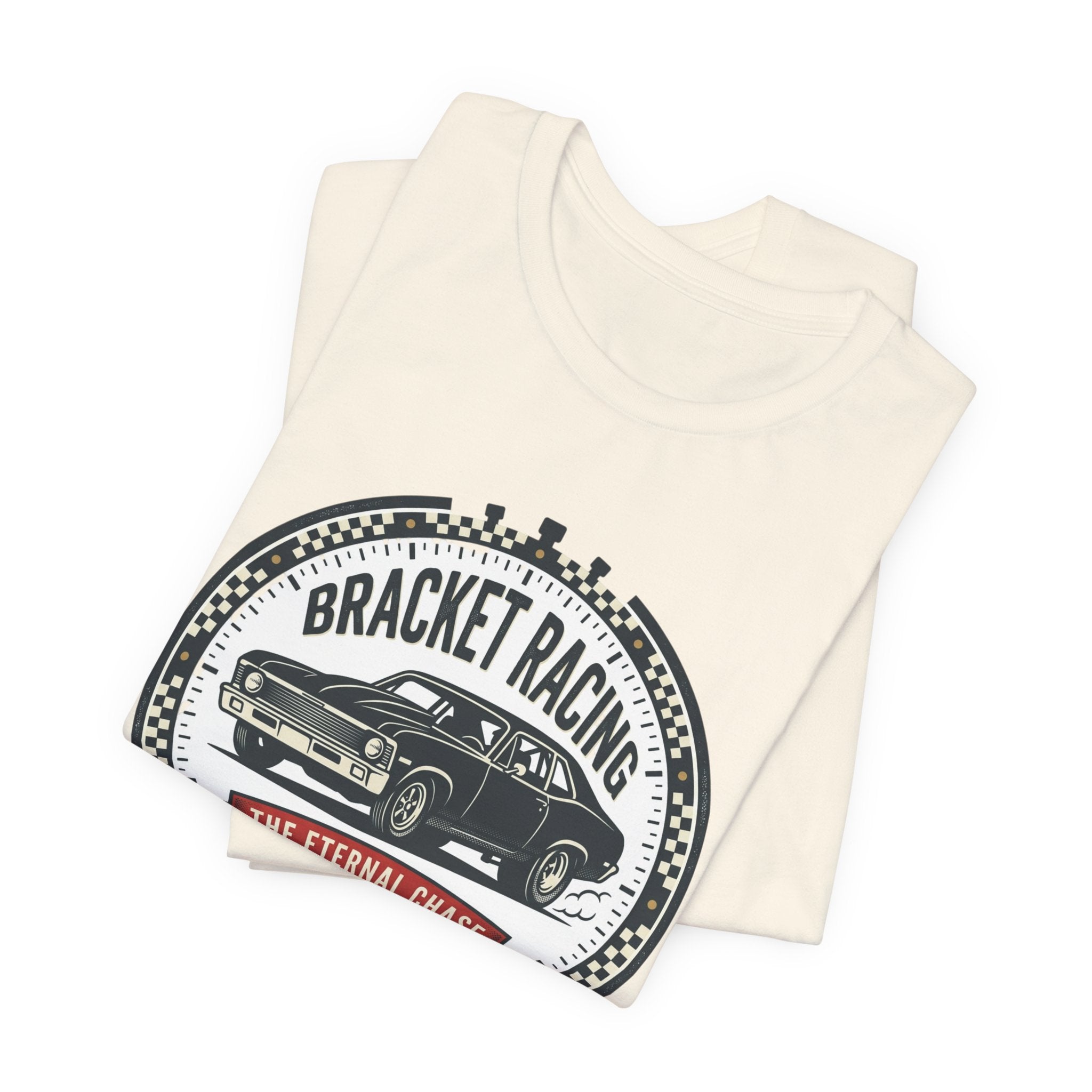 Bracket Racing Tee — “The Eternal Chase” Classic Muscle Car Shirt
