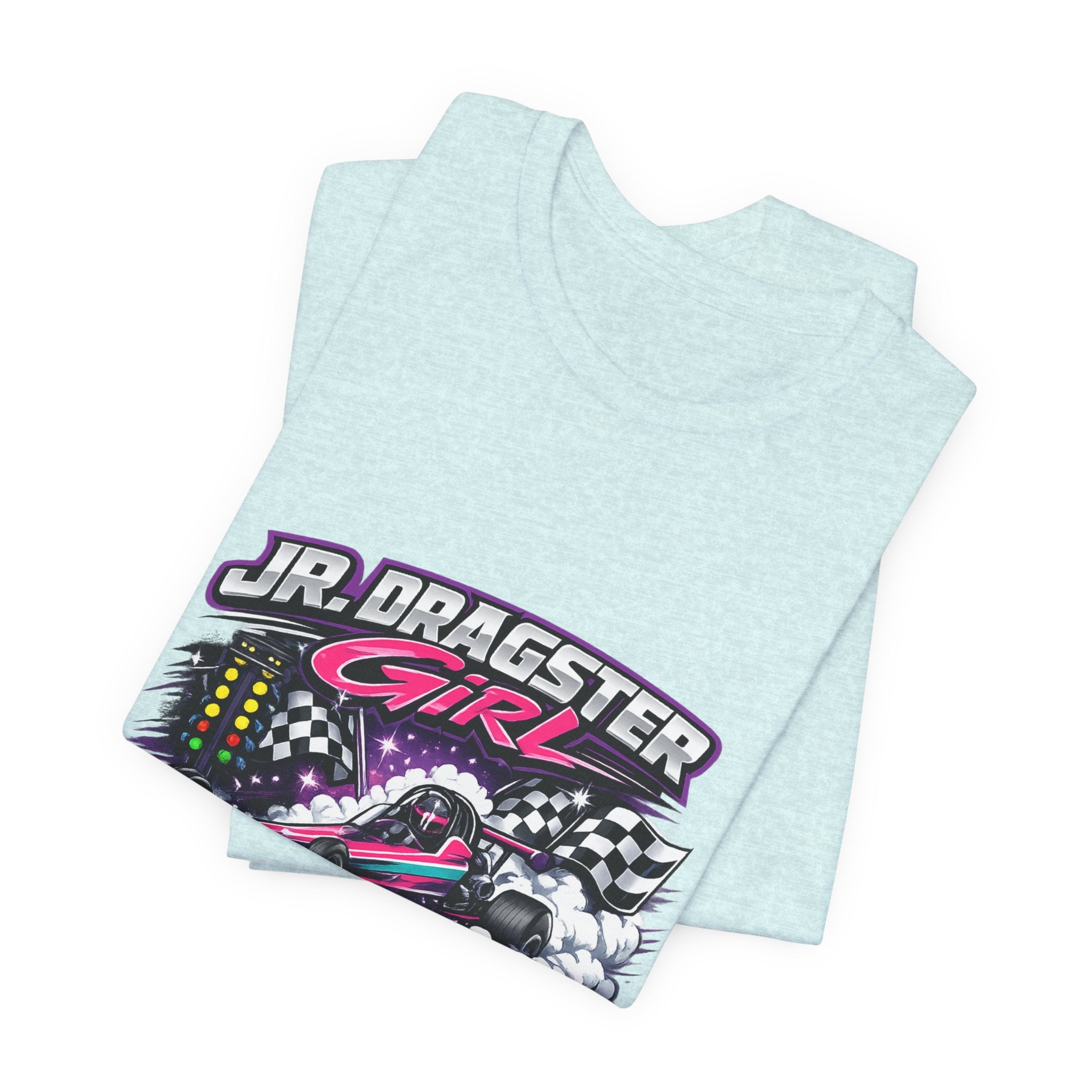 Jr. Dragster Girl T-Shirt – Fueled by Speed & Determination Racing Tee